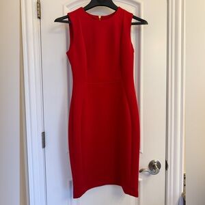 Calvin Klein Red Midi Dress